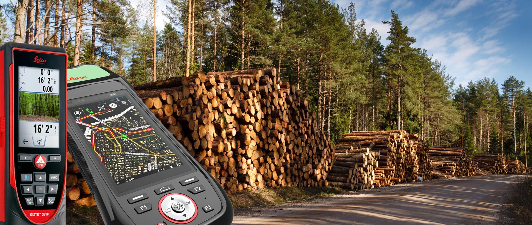 Solutions Leica Geosystems pour l'exploitation forestière - Mesure d'actifs existants